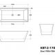 Ceramic Exchange Ceramic Exchange Square Form Freestanding Bath 1700Mm