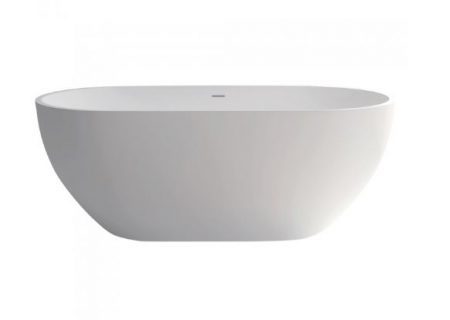 Fienza Nero Solid Surface Freestanding Bath Matte White 1780X880X520Mm