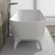 Hampton Solid Surface Freestanding Bath Matte White 1600X800X600Mm St17